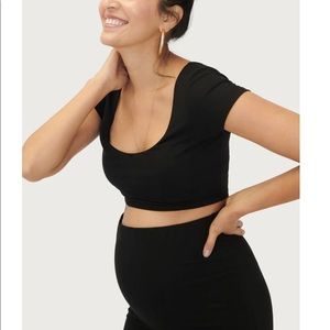 Hatch Body Cropped Tee and The Body Midi Skirt